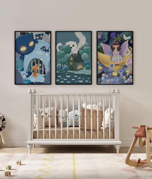 Imágenes de fantasía infantil con personajes de cuentos de hadas