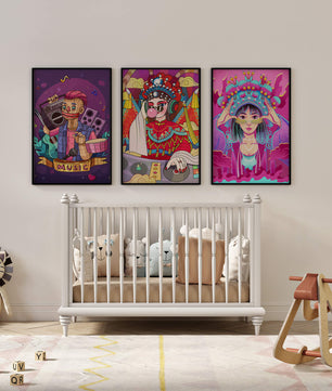 Arte Colorido con Personajes Estilo Ilustración