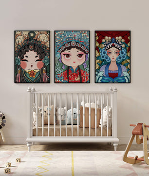 Pinturas de Arte Asiático en Estilo Abstracto