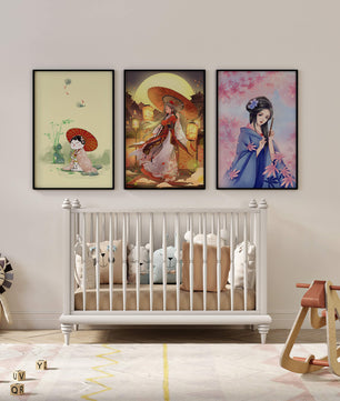 Imágenes De Arte Japonés Sin Marco En Interiores Modernos