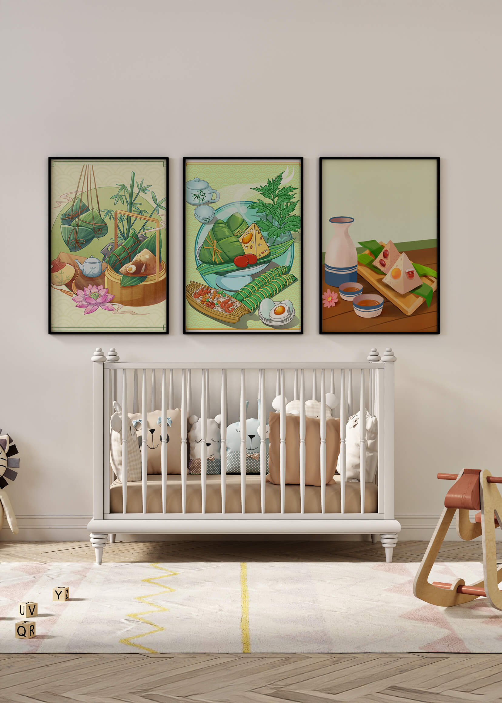 Piezas De Arte Inspiradas En La Comida Asiática