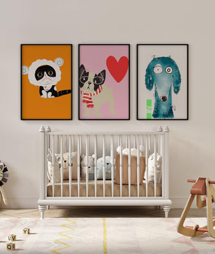 Illustrations d’animaux en couleurs pastel