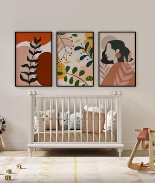 Ensemble d'art moderne abstrait pour décoration intérieure