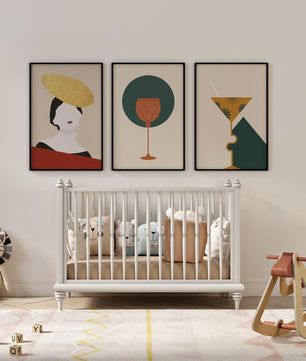 Élégante Collection d’Art Abstrait avec Éléments Décoratifs