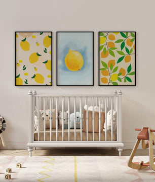 Décoration moderne avec des images de citrons