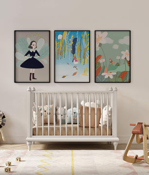 Triptyque d’illustrations modernes et colorées