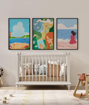 Décorations artistiques à thème plage pour intérieurs modernes