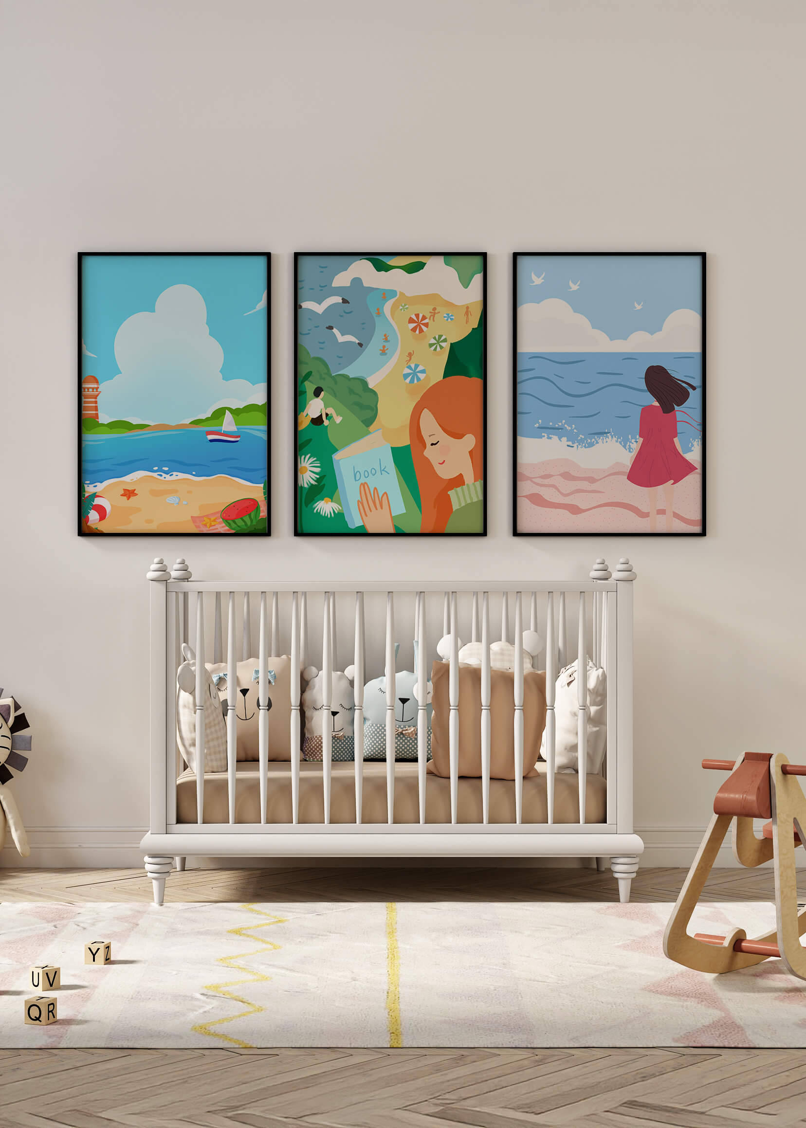 Décorations artistiques à thème plage pour intérieurs modernes