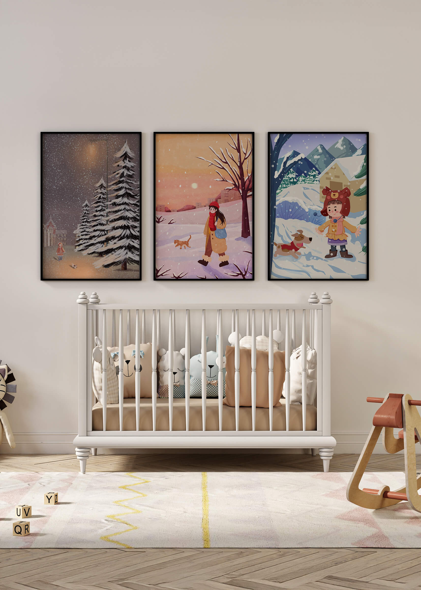 Tableaux d'hiver pour la décoration intérieure