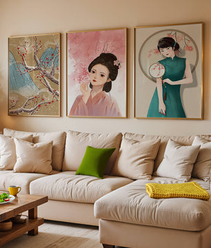 Art asiatique élégant dans un style moderne