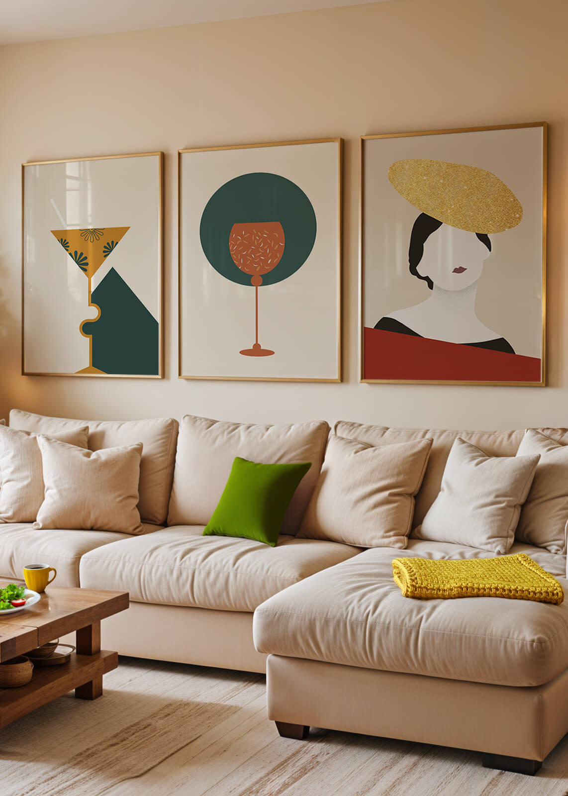 Elegante Colección de Arte Abstracto con Elementos Decorativos