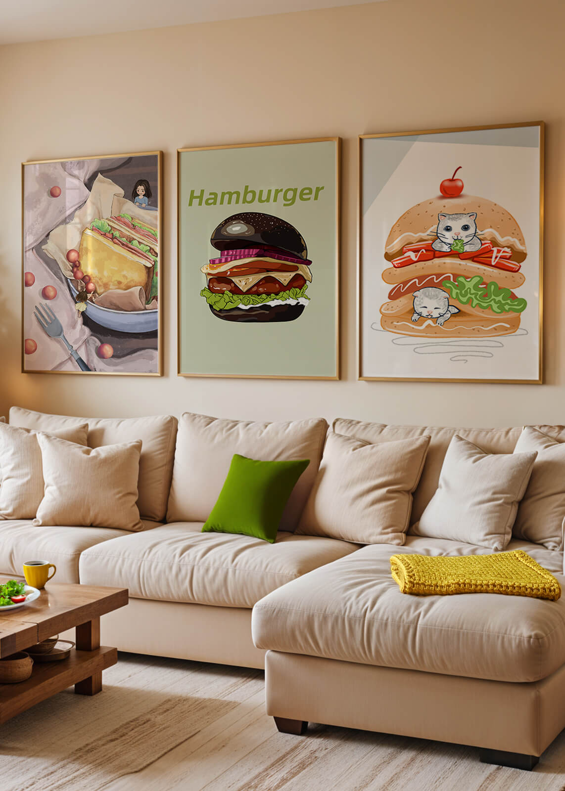 Impresiones Artísticas de Comida con Estilo Creativo