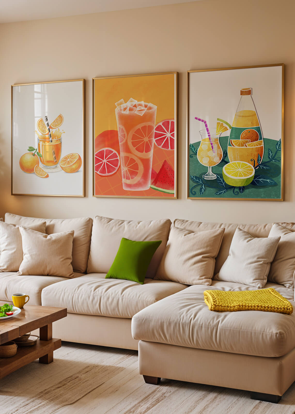 Pinturas Modernas de Bebidas Refrescantes