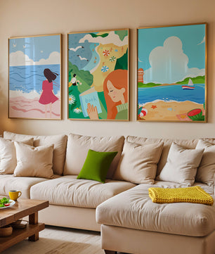 Décorations artistiques à thème plage pour intérieurs modernes