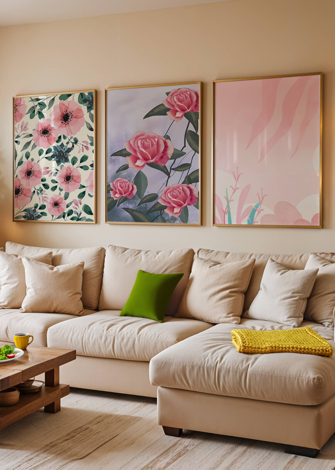 Impresiones Florales en Decoración Moderna