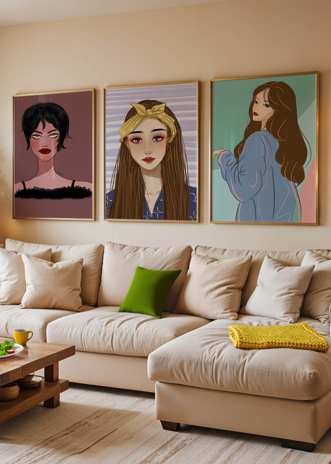 Retratos Modernos de Mujeres con Estilo Artístico