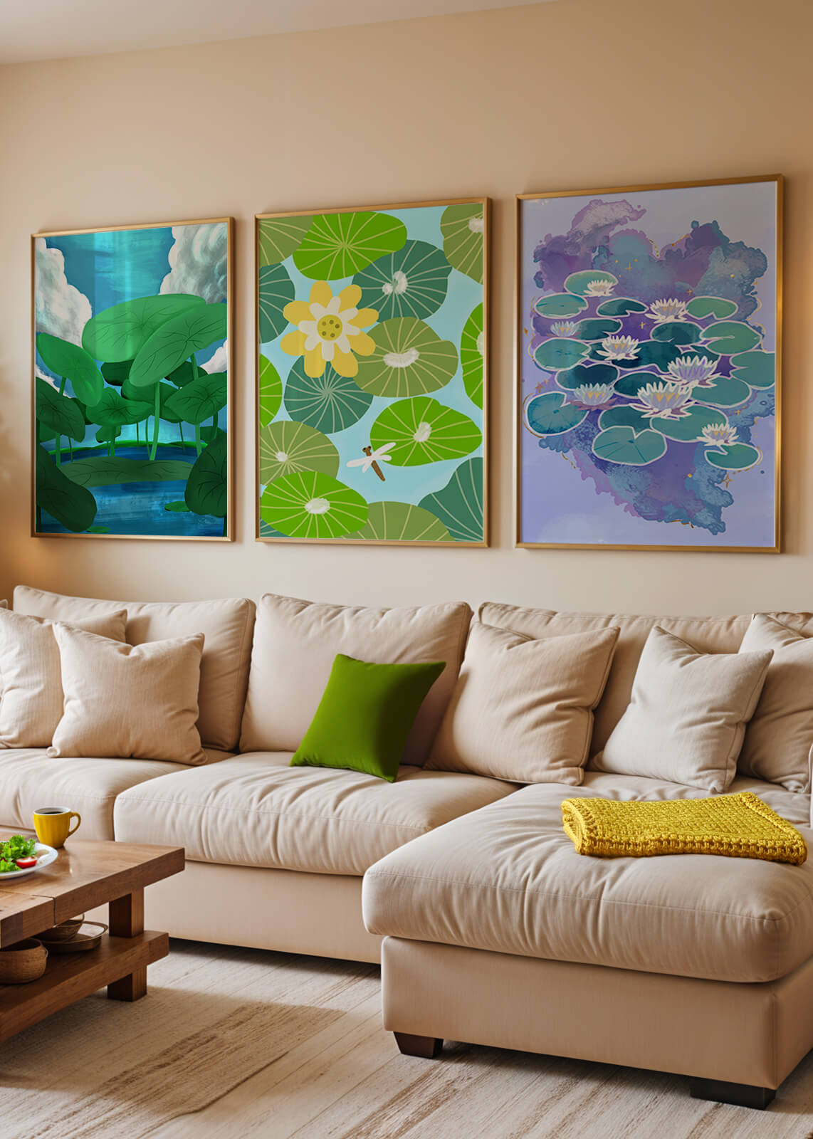 Impresiones Artísticas de Nenúfares en Diseño Moderno