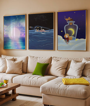 Impressions artistiques de paysages oniriques et fantastiques
