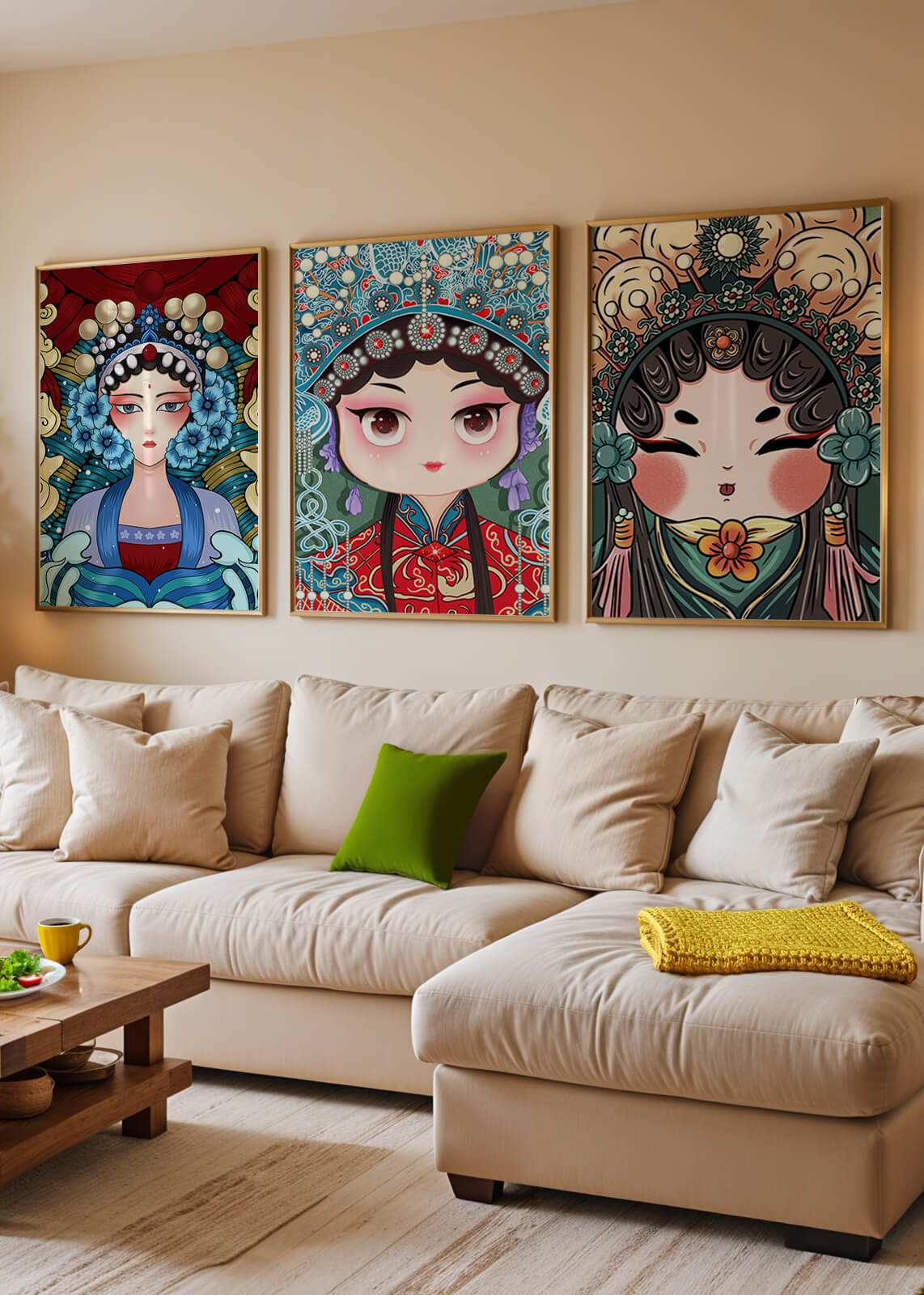 Pinturas de Arte Asiático en Estilo Abstracto