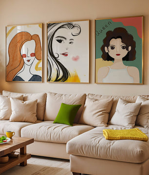Portraits artistiques modernes en impression de haute qualité