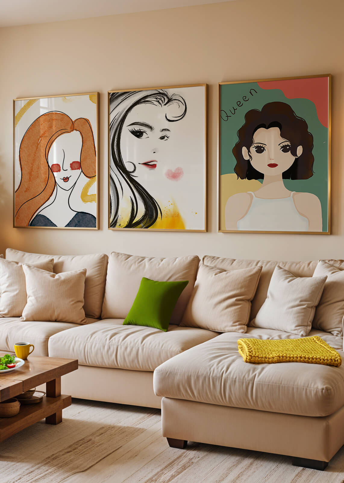 Portraits artistiques modernes en impression de haute qualité