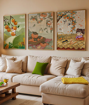 Illustrations de kakis sur toiles sans cadre
