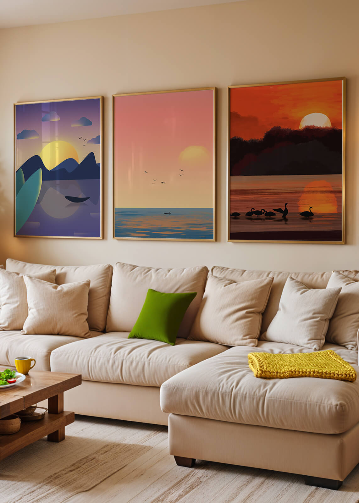 Paysages abstraits en impressions de haute qualité
