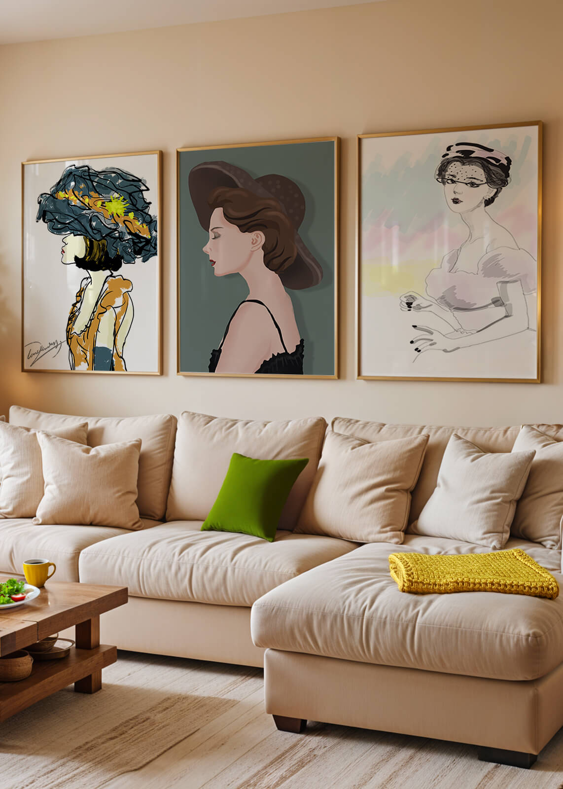 Correspondencias de Moda en Impresiones Artísticas sin Marco