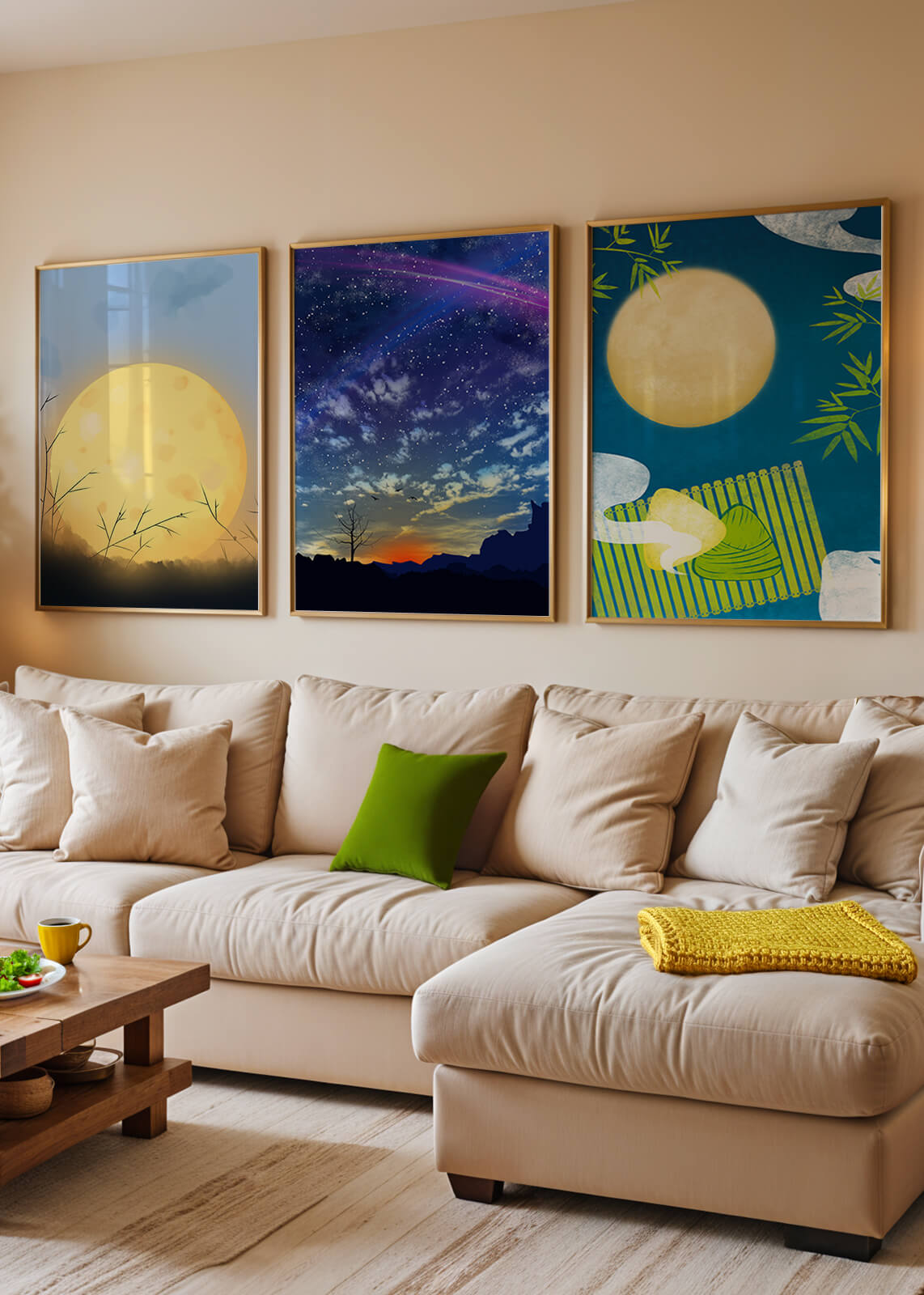 Escenas de Paisajes Nocturnos en Impresiones de Alta Calidad