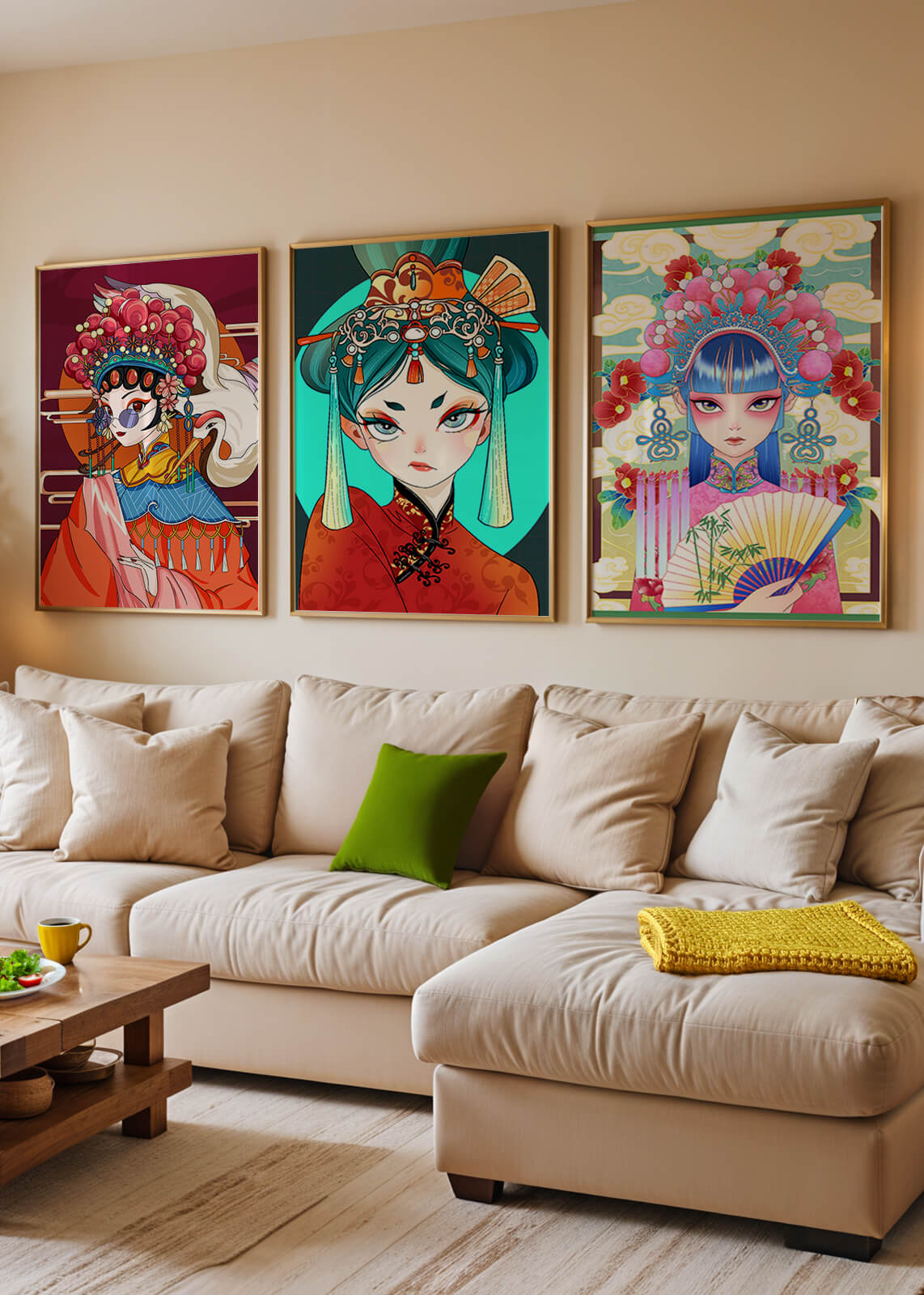 Portraits artistiques de femmes avec des influences culturelles