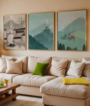 Imágenes de Paisajes Naturales Minimalistas en Interiores Modernos
