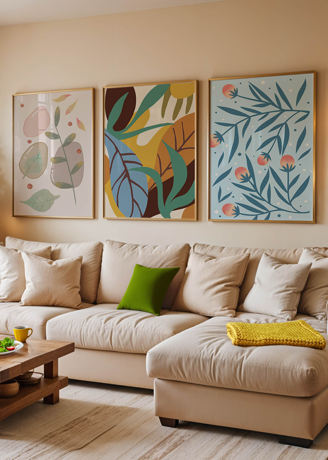 Conjunto de Arte Abstracto con Impresión de Alta Calidad