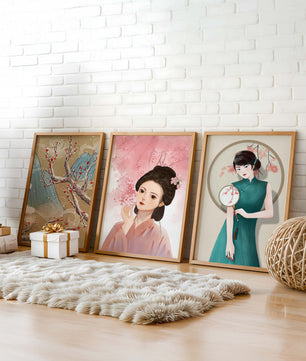 Art asiatique élégant dans un style moderne