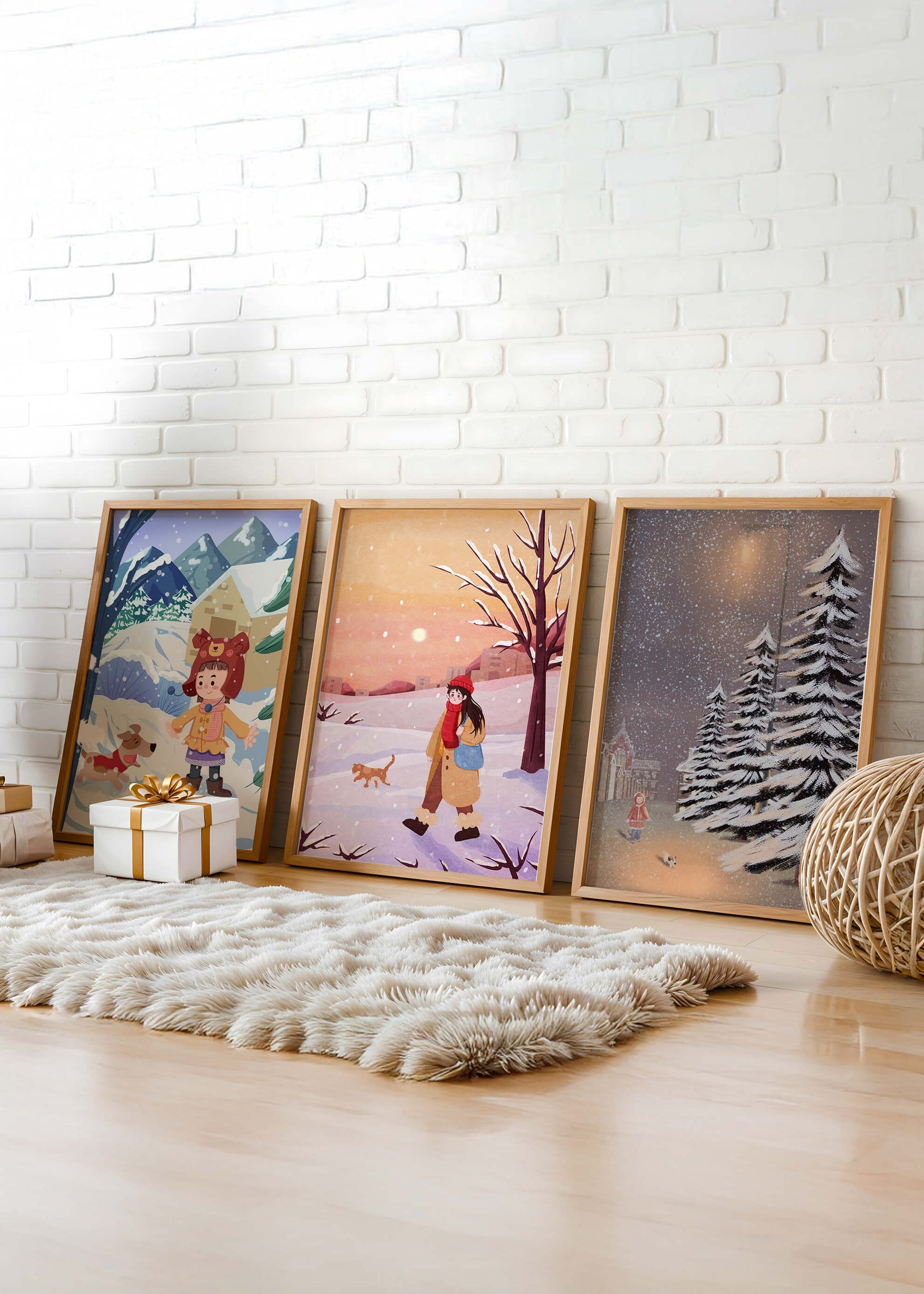 Tableaux d'hiver pour la décoration intérieure
