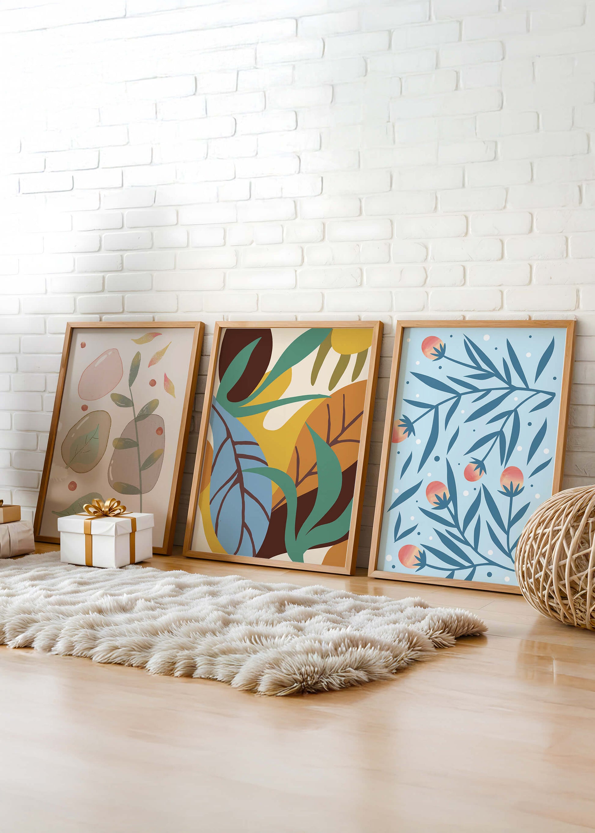 Conjunto de Arte Abstracto con Impresión de Alta Calidad