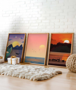 Paysages abstraits en impressions de haute qualité