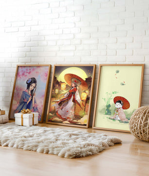 Imágenes De Arte Japonés Sin Marco En Interiores Modernos