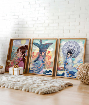 Art oriental dans les intérieurs modernes avec impression de haute qualité