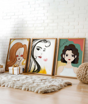 Portraits artistiques modernes en impression de haute qualité