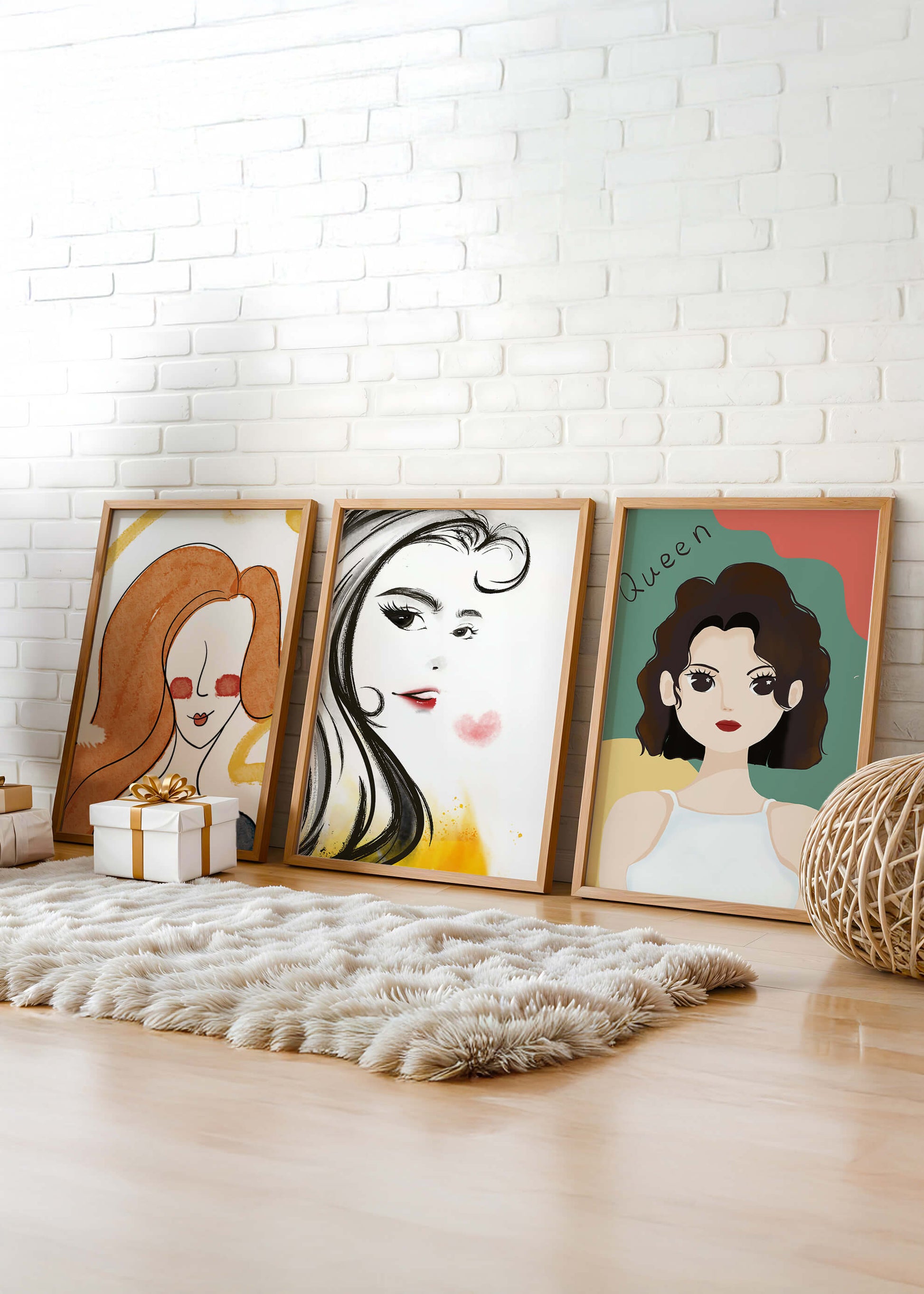 Portraits artistiques modernes en impression de haute qualité