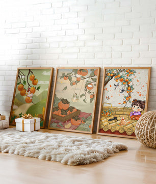 Illustrations de kakis sur toiles sans cadre