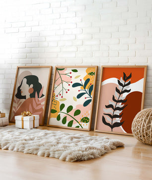 Ensemble d'art moderne abstrait pour décoration intérieure