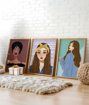 Retratos Modernos de Mujeres con Estilo Artístico