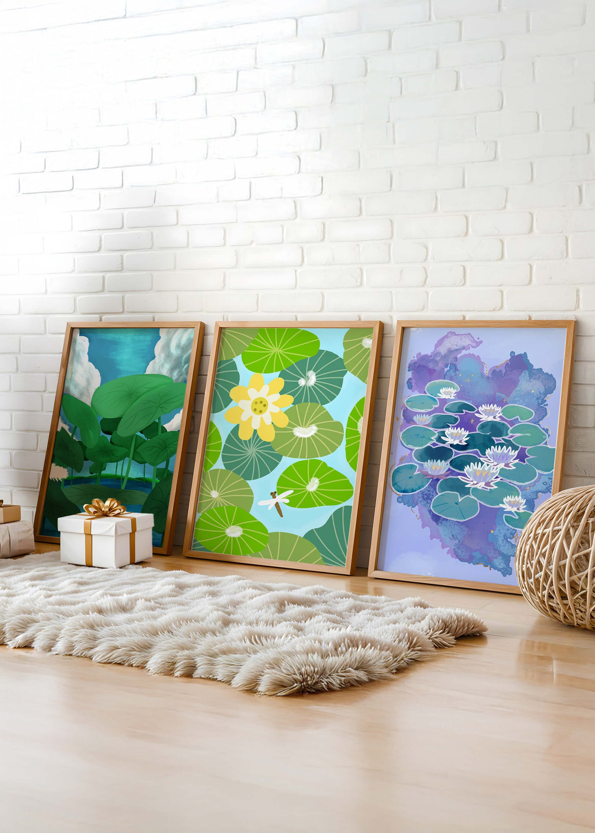 Impresiones Artísticas de Nenúfares en Diseño Moderno