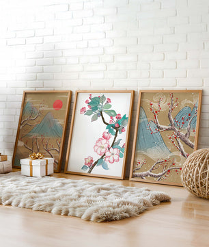 Blumige und landschaftliche Aquarellkunst