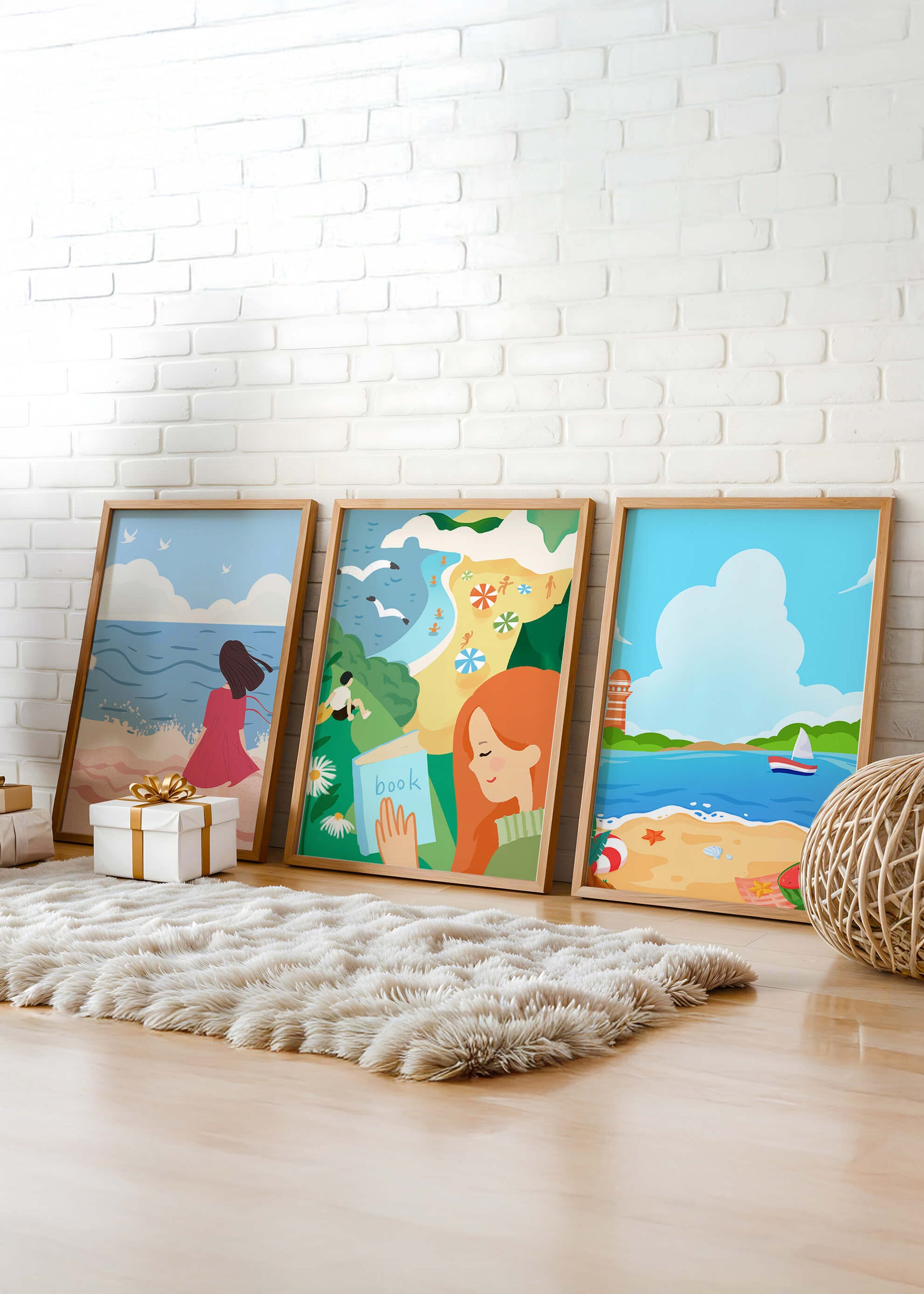 Décorations artistiques à thème plage pour intérieurs modernes