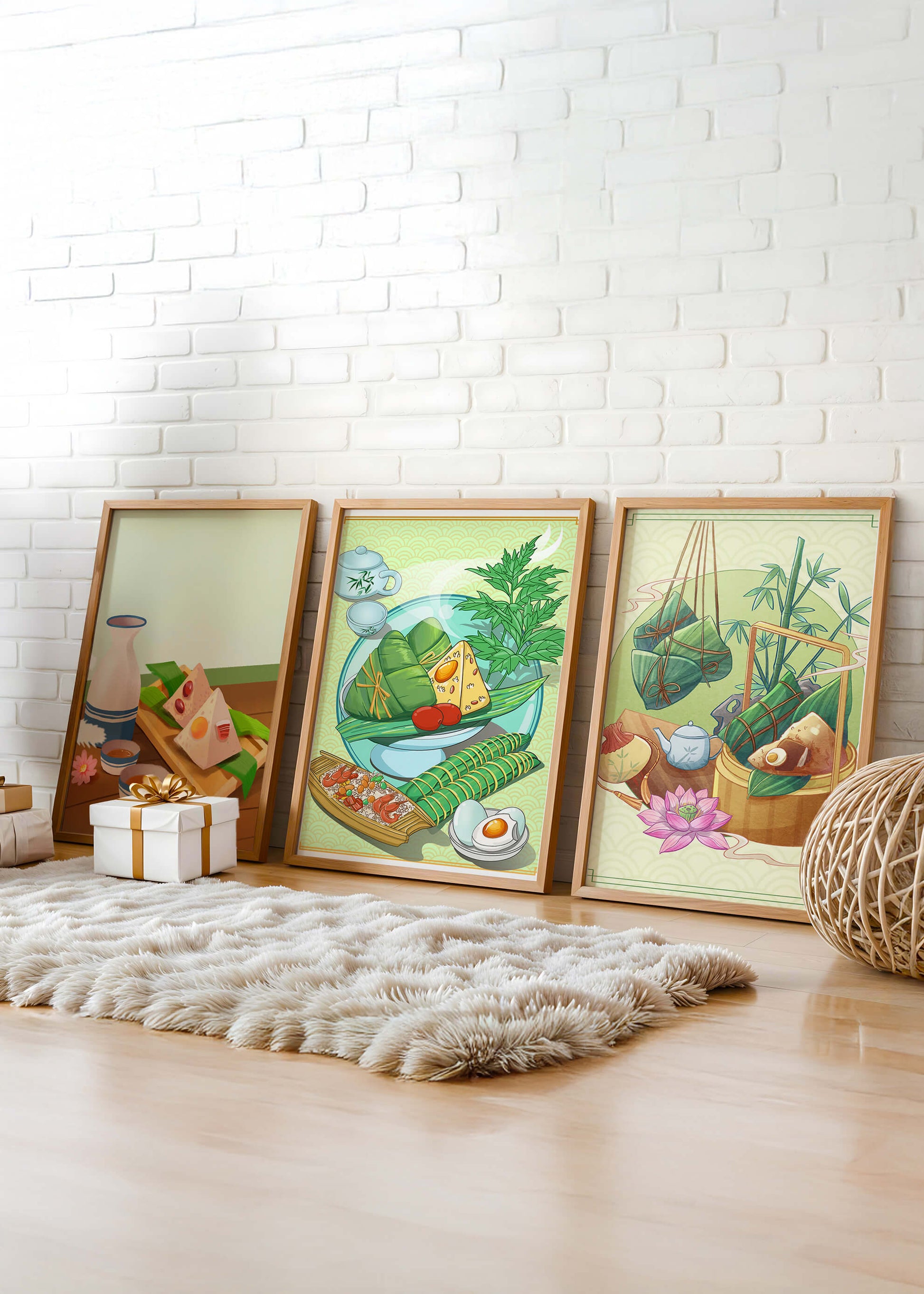 Piezas De Arte Inspiradas En La Comida Asiática