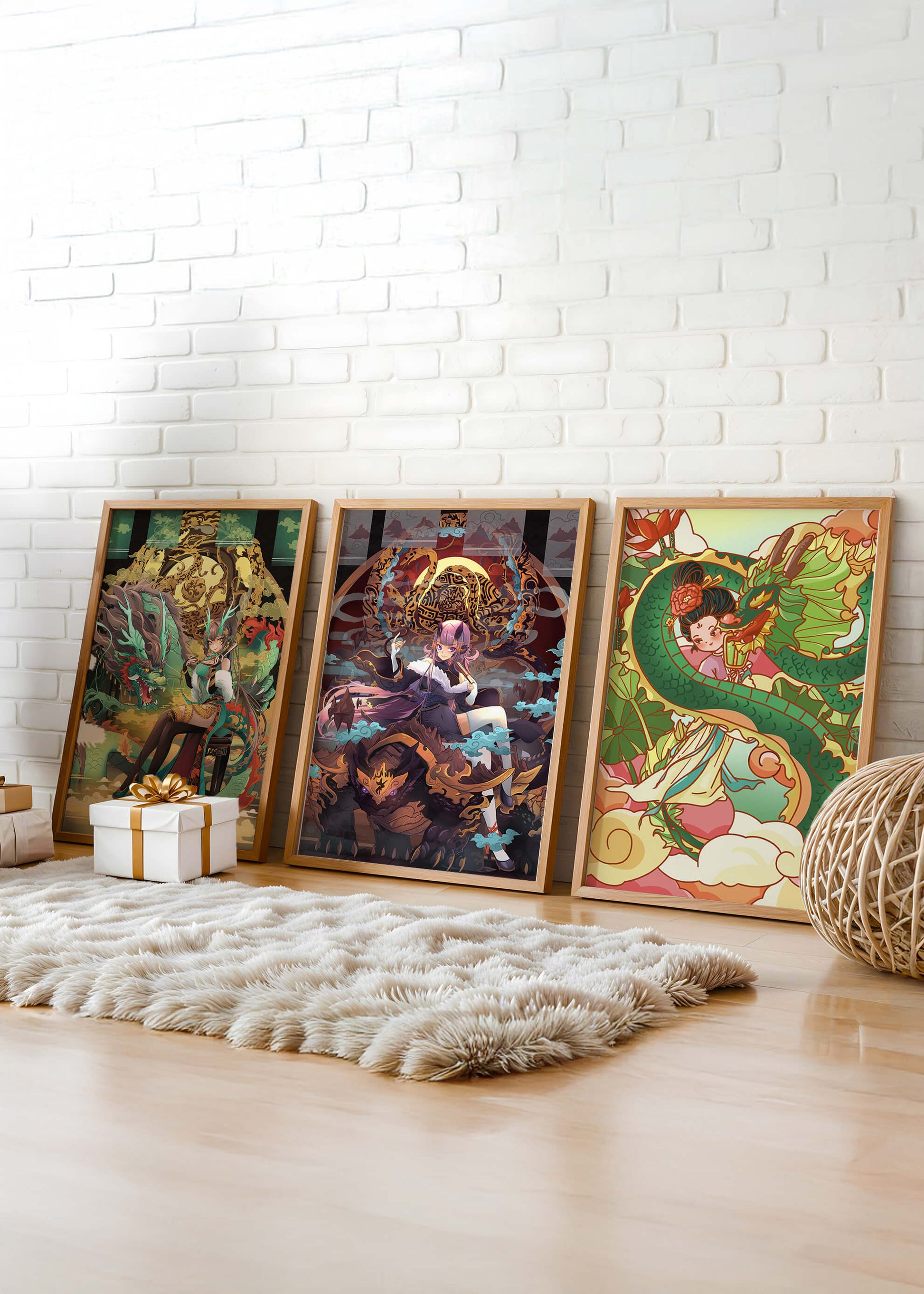 Impresiones Artísticas de Estilo Fantasía Presentadas en Interiores Modernos