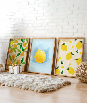 Décoration moderne avec des images de citrons