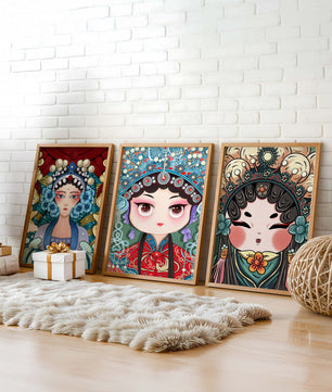 Pinturas de Arte Asiático en Estilo Abstracto